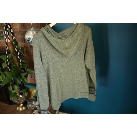 No Frills Womens Long Sleeve Soft Olive Green Drawstring Hoodie Size XL - Picture 6 of 9